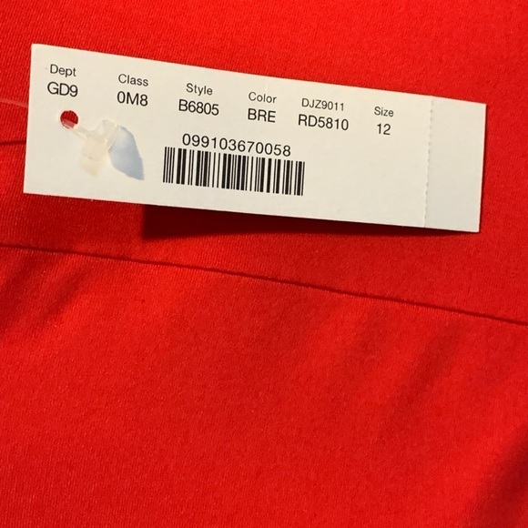 J. Crew 1989 Red One Piece Scoop Back Swimsuit size 12 - Picture 12 of 12